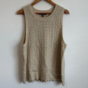 Grey Collectivr Beige Sleeveless Knit Top Size‎ XL